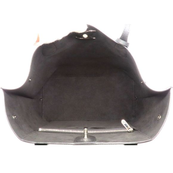 Louis Vuitton LockMe Hippo Shoulder Bag Noir Calf Leather Black - Picture 7 of 8